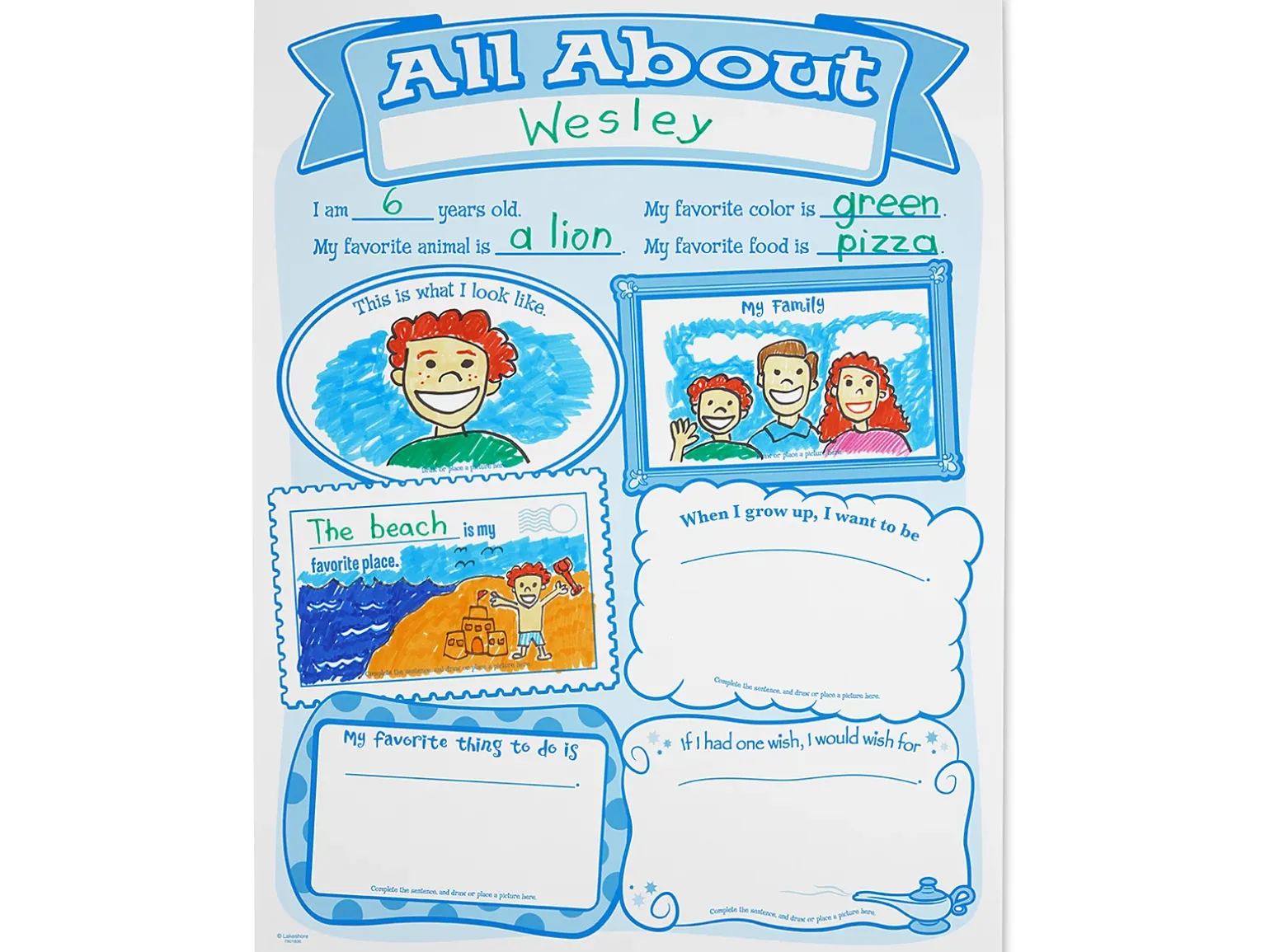 All About Me Posters - Set of 30