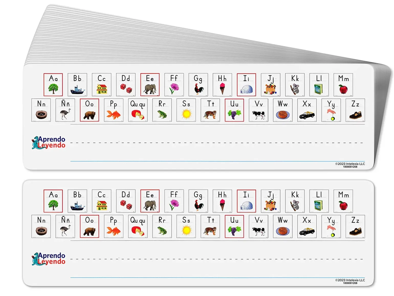 Alphabet Sounds Desk Strips (Spanish) – Set of 36