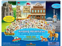 Amazing Adventures Reusable Sticker Pad