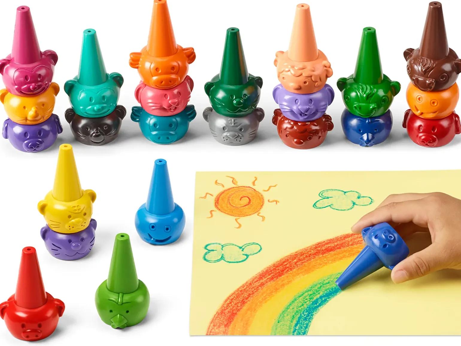 Animal Finger Crayons