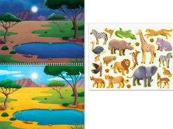 Animal Habitats Reusable Sticker Pad