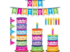 Basic Math Birthday Bulletin Board Set
