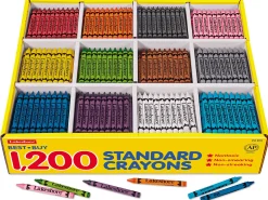 Best-Buy Standard Crayons - 12-Color Box