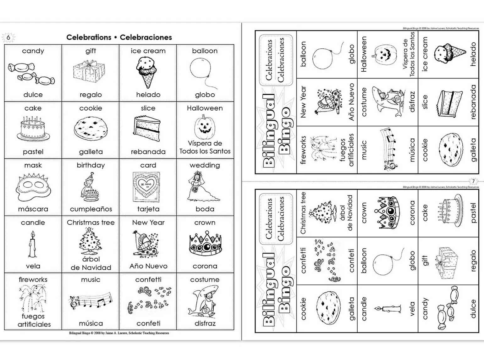 Bilingual Bingo Workbook