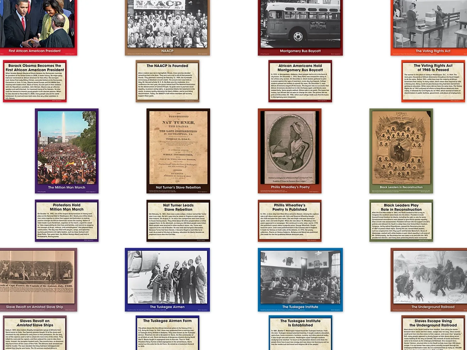 Black History Event Card Accents