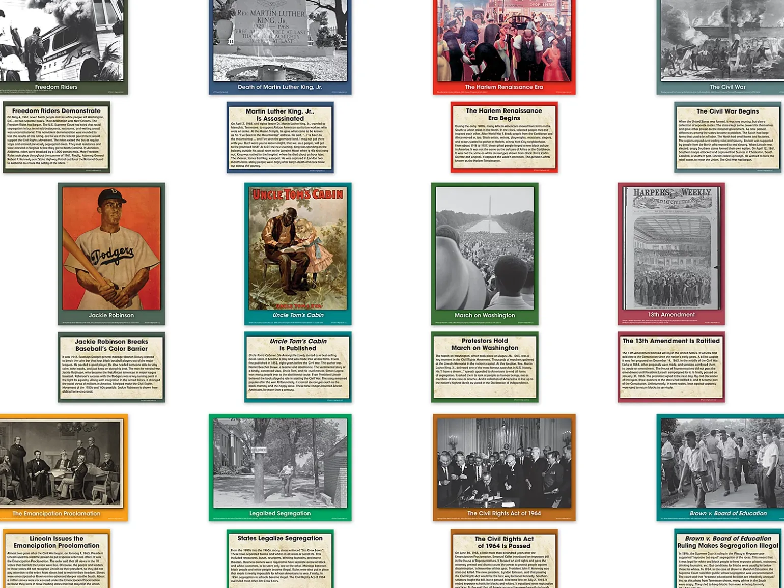 Black History Event Card Accents