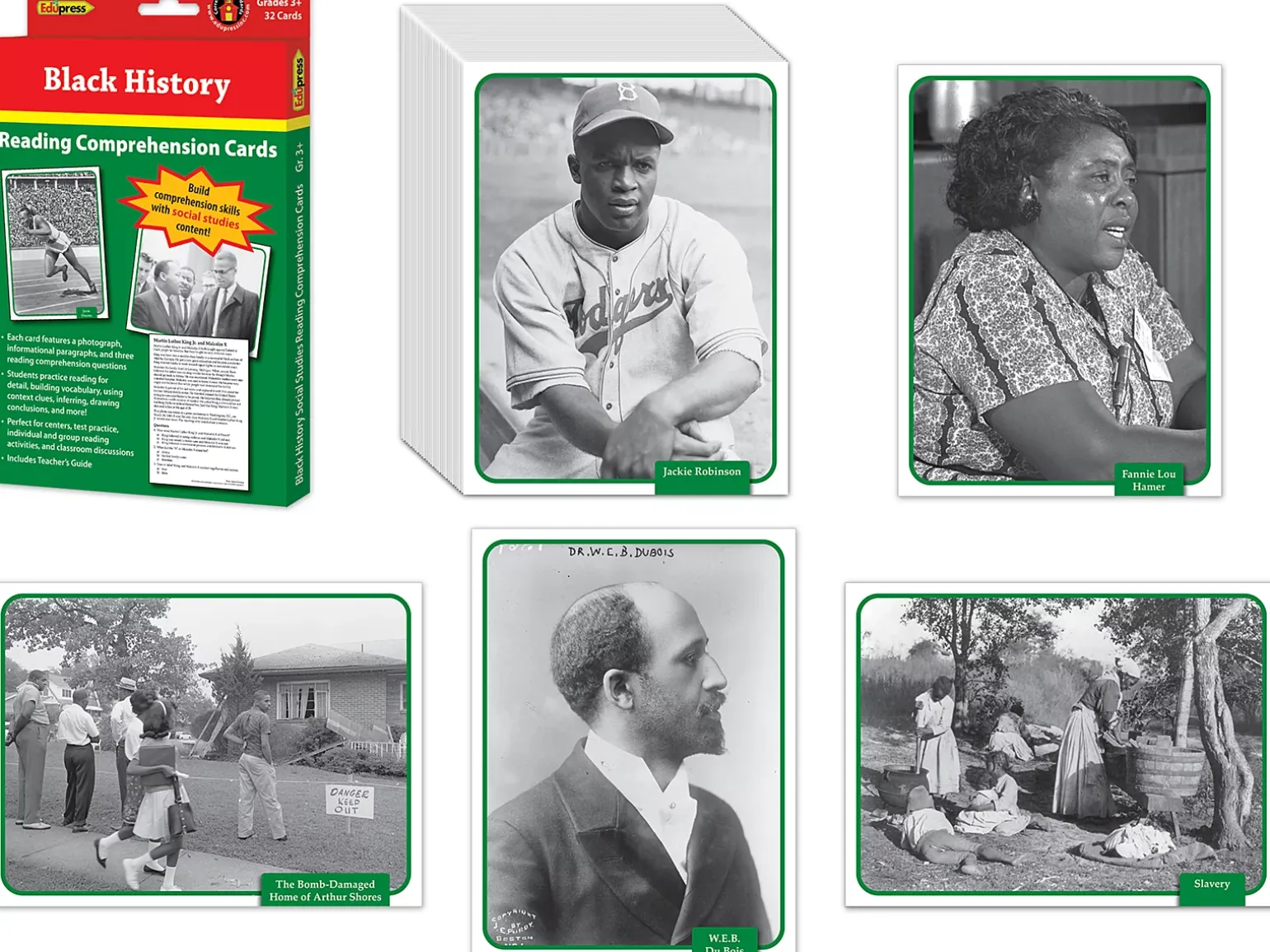 Black History Reading Comprehension Cards