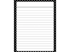 Black Polka Dot Lined Poster
