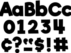 Black 4" Punch-Out Letters