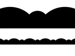 Black Stylish Scalloped Border
