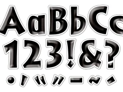 Black Tie Affair 4" Punch-Out Letters