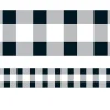 Black & White Buffalo Checkered Border