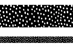 Black & White Messy Dot Border
