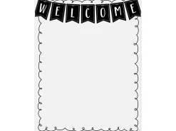 Black & White Welcome Poster