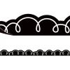 Black with White Squiggles Magnetic Border