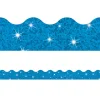 Blue Sparkle Scalloped Border