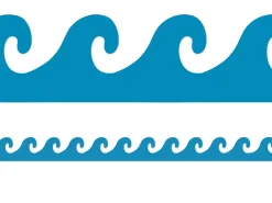 Blue Waves Border