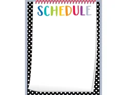 Bold & Bright Classroom Schedule Poster
