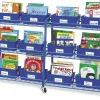Books on Wheels Mobile Cart - 12 Bins