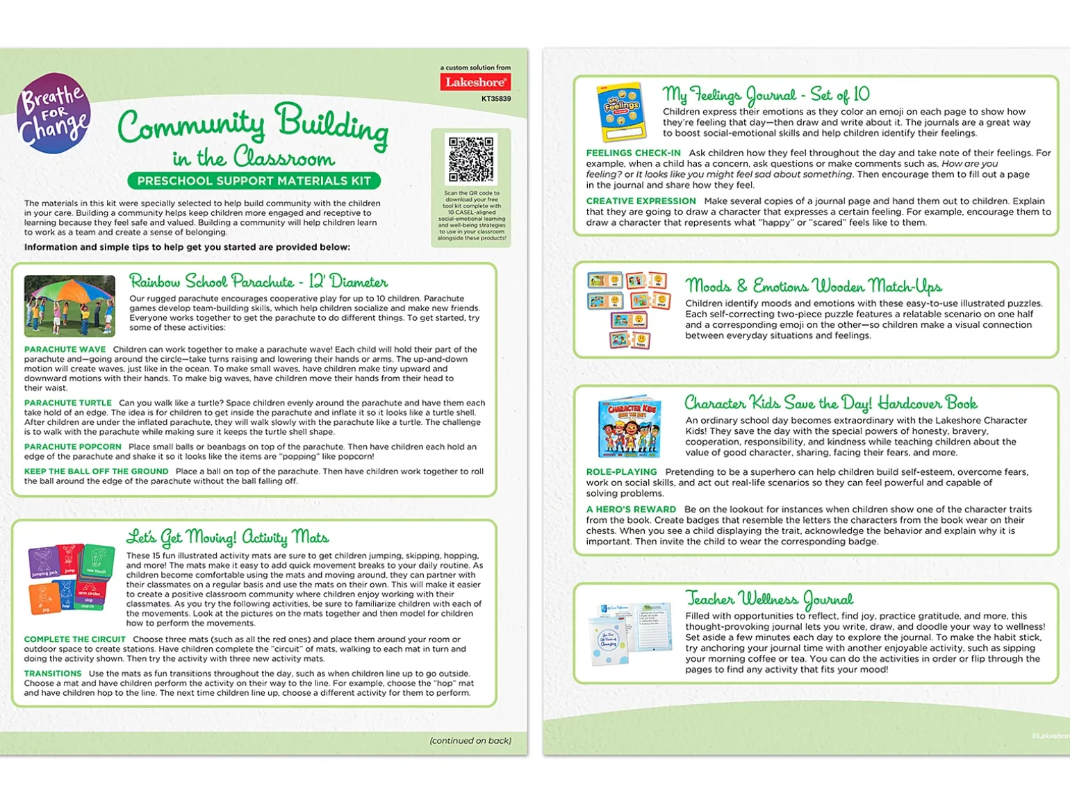 Breathe For Change Community Building in the Classroom - Preschool