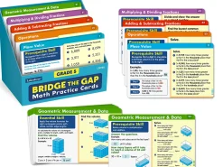 Bridge the Gap! Math Practice Cards - Gr. 5