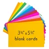 Bright Blank Flash Cards - Pack of 100