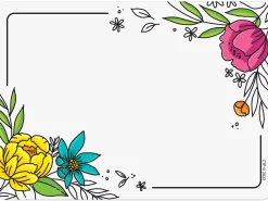 Bright Blooms Name Tags