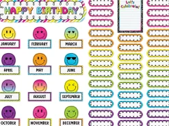 Brights 4Ever Birthday Bulletin Board Set