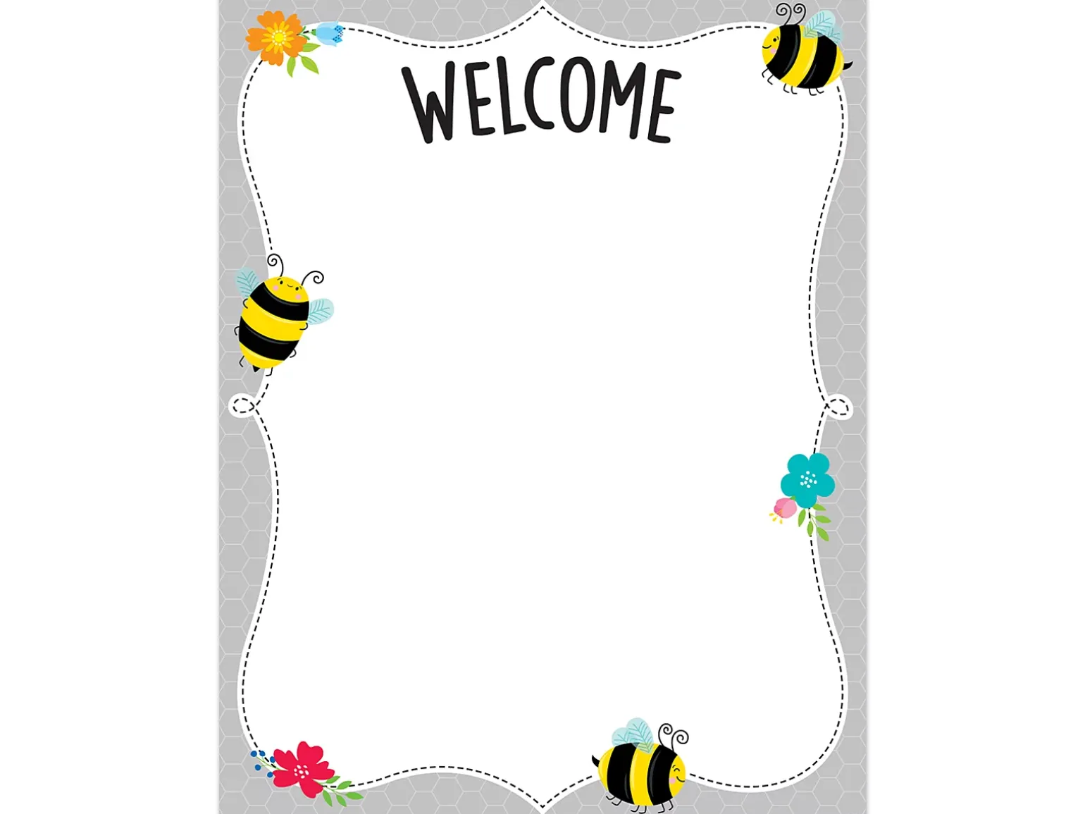 Busy Bees Welcome Poster