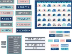 Calm & Cool Calendar Bulletin Board Set