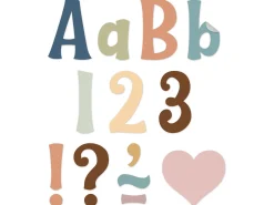 Calming Colors 4" Punch-Out Letters