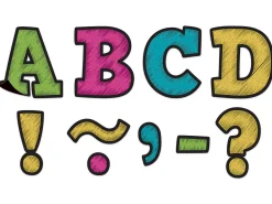 Chalkboard Brights 3" Magnetic Punch-Out Letters