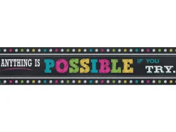Chalkboard Brights Motivational Banner