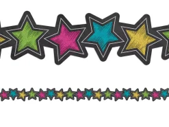 Chalkboard Brights Star Border