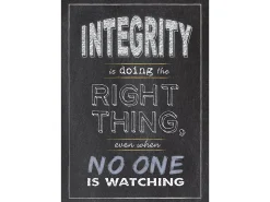 Chalk It Up! Integrity Poster