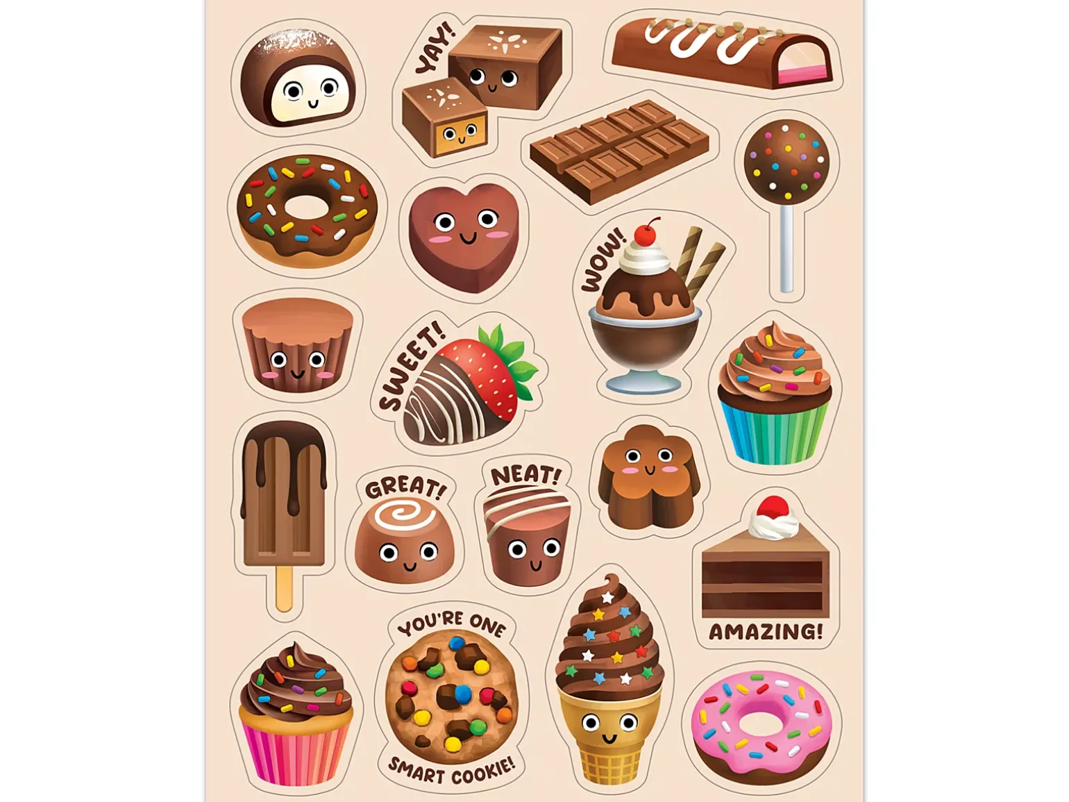 Chocolate-Scented Stickers