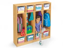 Classic Birch Coat Lockers for 8