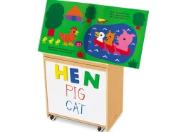 Classic Birch Magnetic Write & Wipe Big Book Center