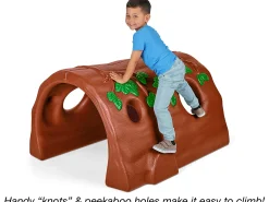Climb & Play Log Hideaway