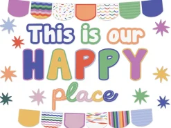 Color Crush Our Happy Place Bulletin Board Set