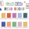 Color Crush Read Books Bulletin Board Set