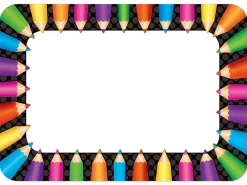 Colored Pencil Name Tags