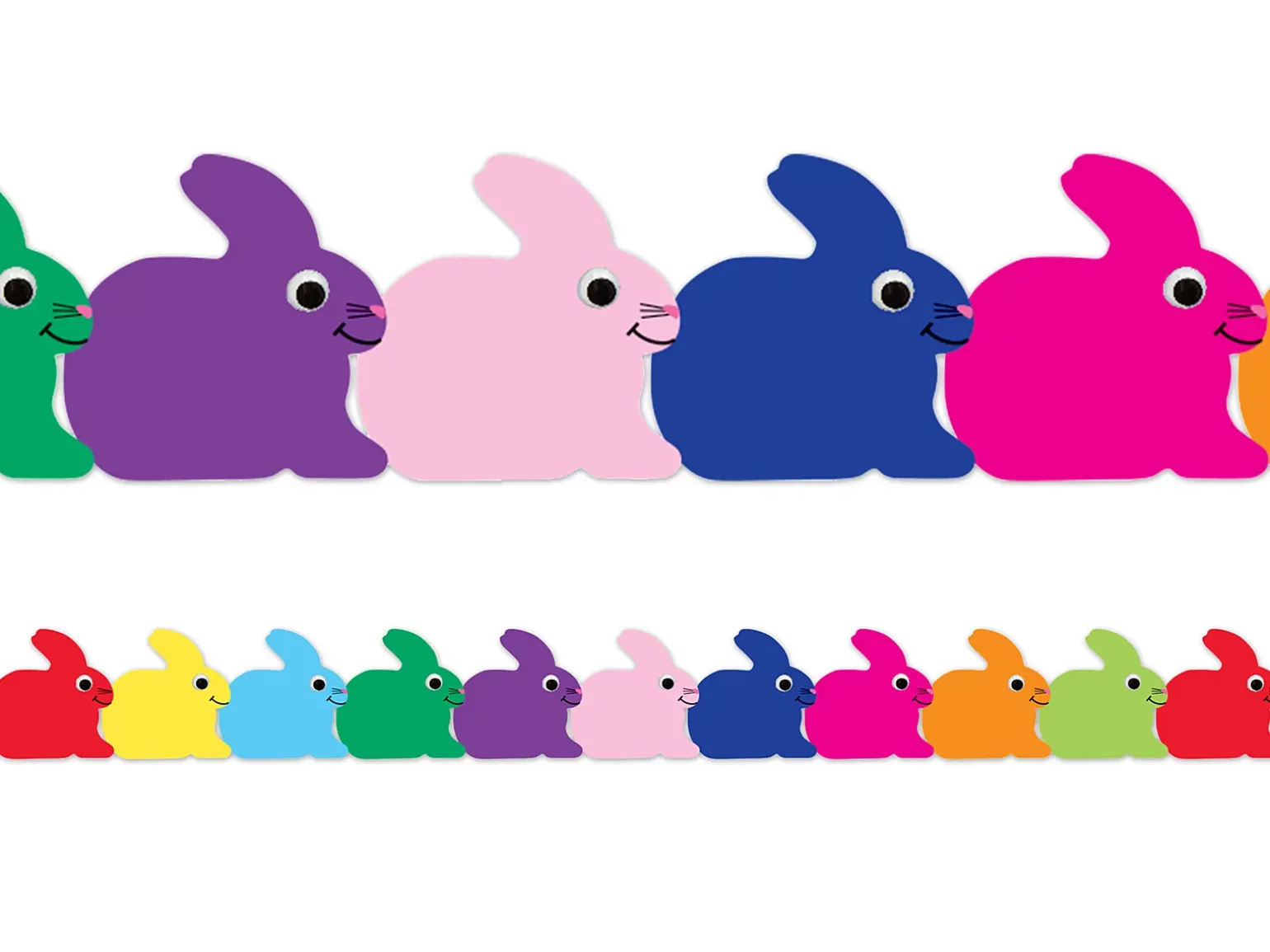 Colorful Bunny Border