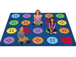 Colorful Buttons Seating Carpets