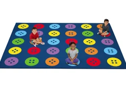 Colorful Buttons Seating Carpets