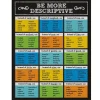 Colorful Chalkboard Be More Descriptive Poster