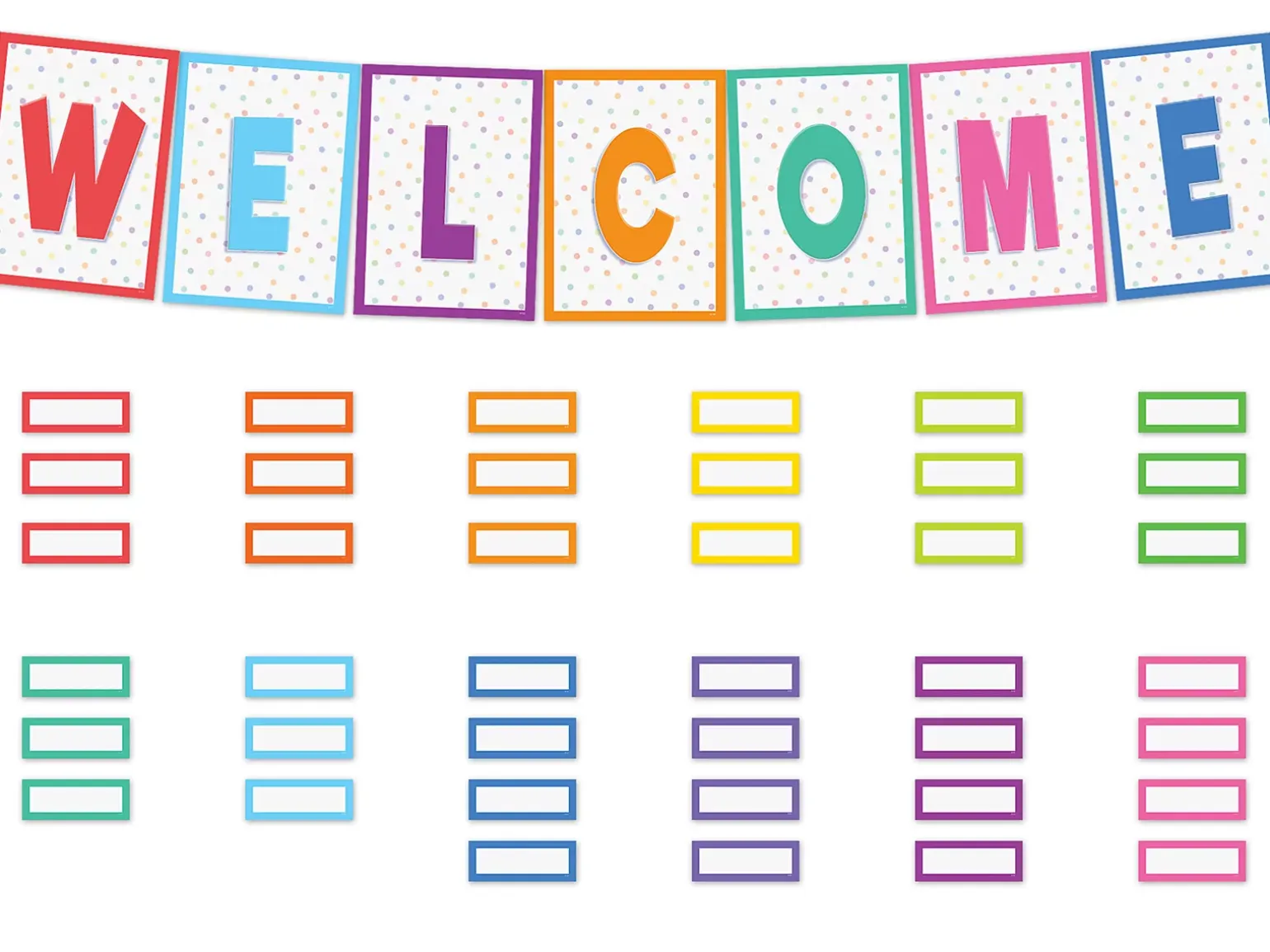 Colorful Welcome Bulletin Board Set