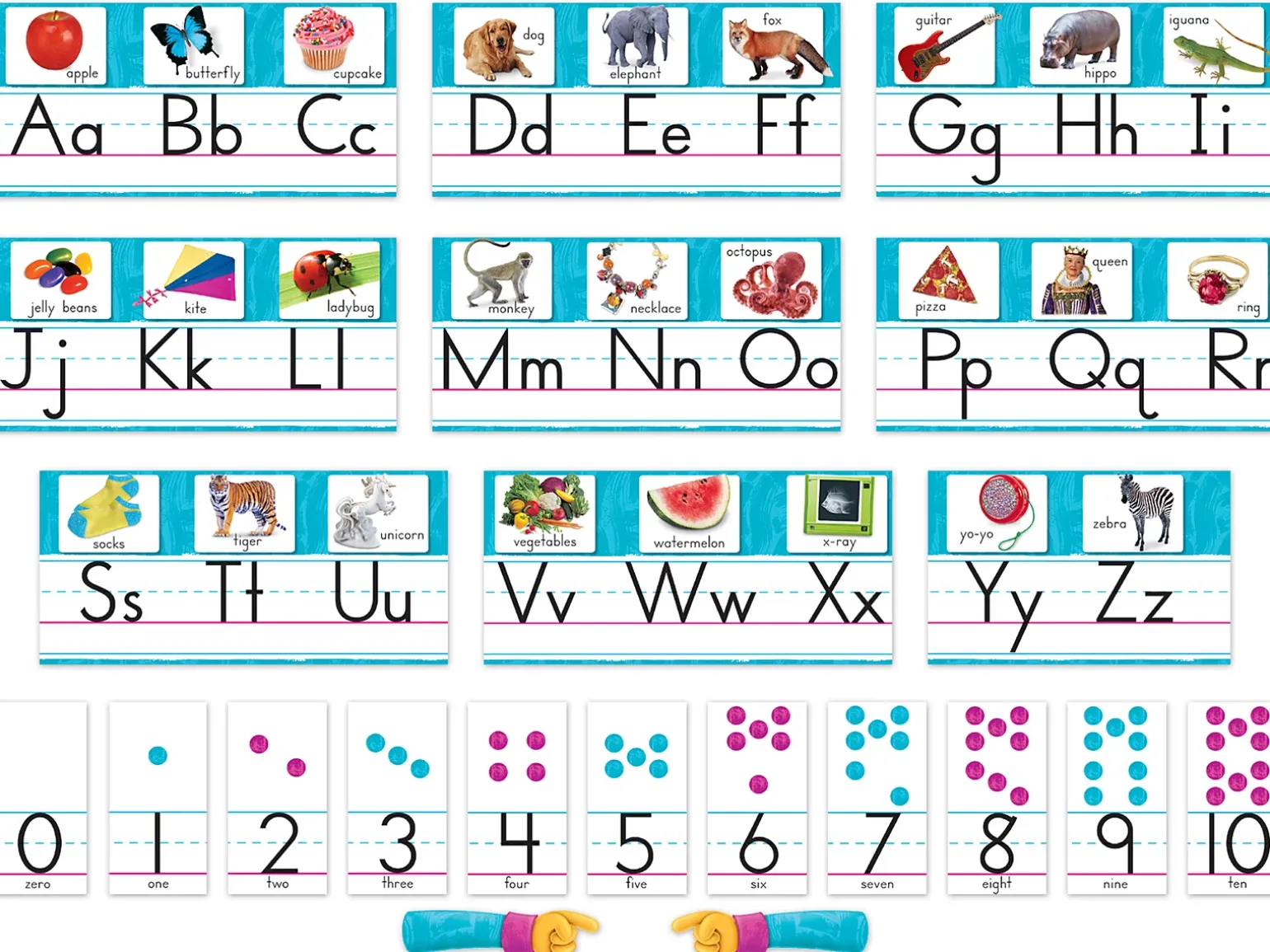 Color Harmony® Alphabet Card Bulletin Board Set