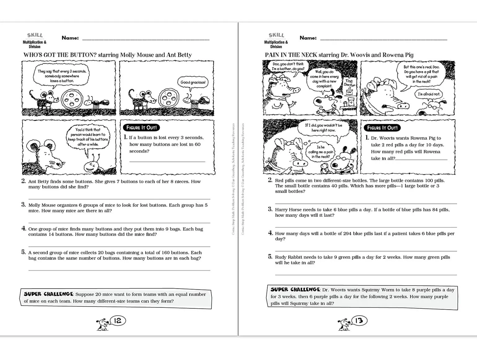 Comic-Strip Math Workbook