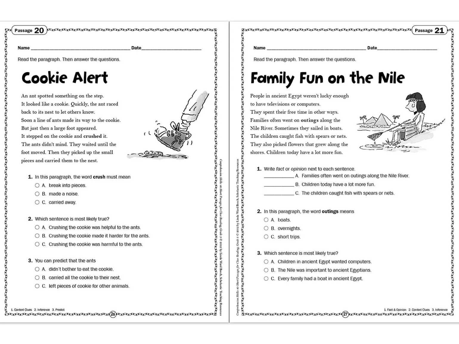 Comprehension Skills Workbook - Gr. 3